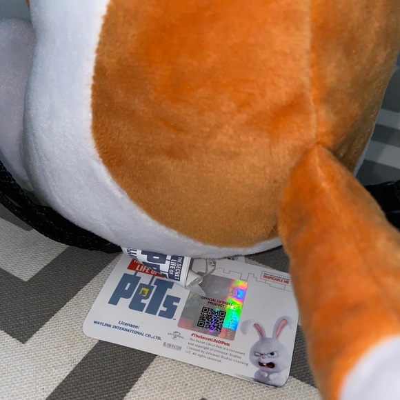 NWT! Secret Life of Pets Max Plush Jack Russel Dog 13" Stuffed Animal Backpack - Picture 6 of 10